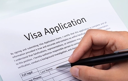 visaの申込書